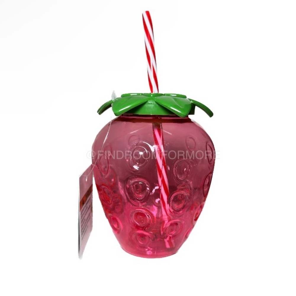 Strawberry Shaped LED Tumbler with Straw - Picture 3 of 7